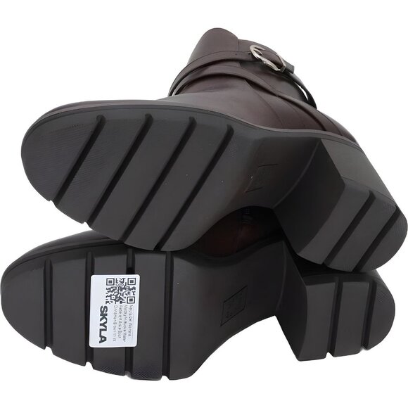 Naturalizer Women's Madalynn Buckle Water Repellent Ankle Boot Cinnamon Brown 11 - Picture 6 of 6